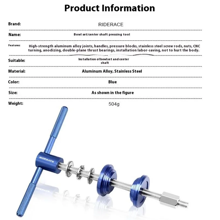 Riderace RR9474 Bicycle Botter Bracket BB Installation Toll Mountain Bike Headset Press Tool