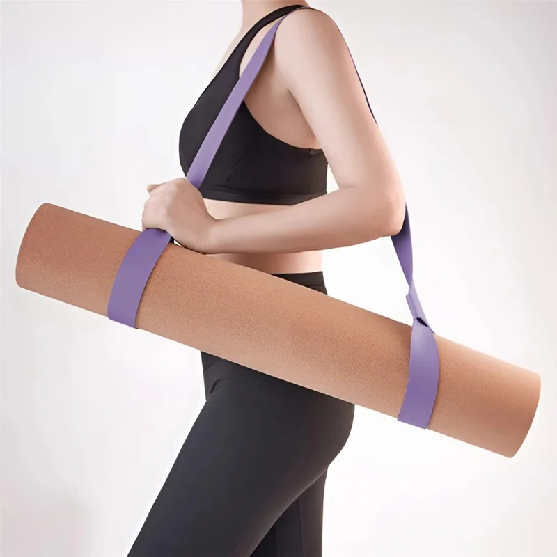 JH8747 Yoga Mat Strap Sling Cotton Adjustable Yoga Pad Carrier, 160x3.8cm - Black