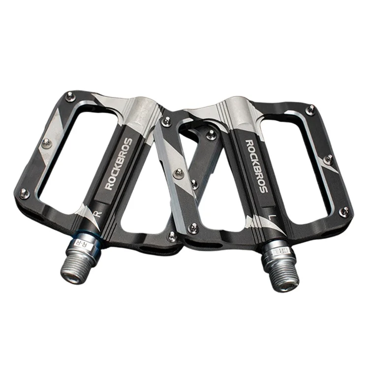 ROCKBROS K306 1 Pair Mountain Bike Pedals Sealed Bearing Anti Slip Cycling Pedals for Road Bicycle - Black