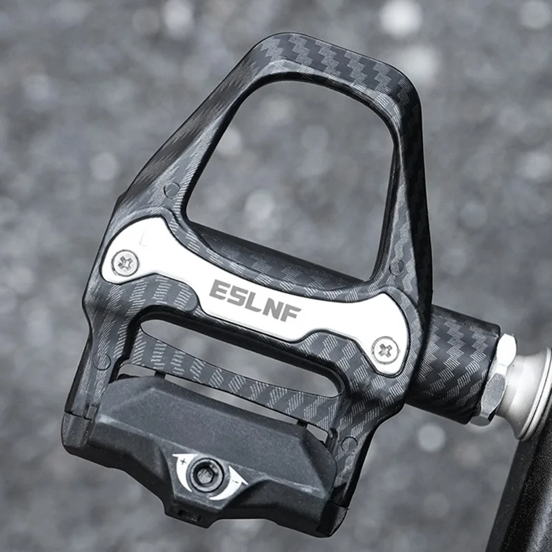 ESLNF 10EE0031 Pedales de Bicicleta de Montaña Autorretención con Textura de Fibra de Carbono y Aleación de Aluminio