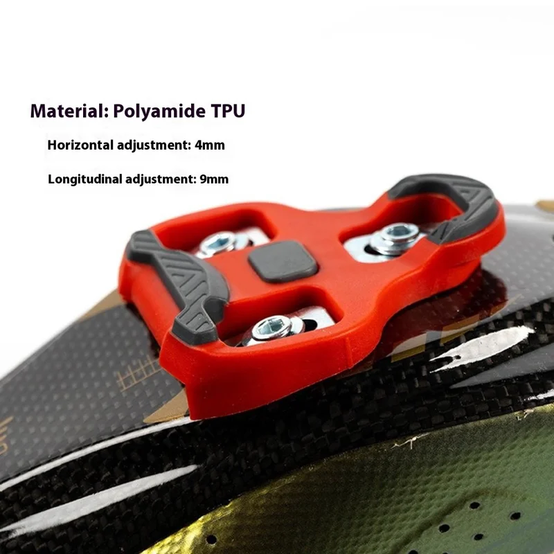 10EE0038 1 Paar Fahrrad Anti-Rutsch TPU Schuhplatten für Mountainbike / Rennrad Universal Pedalplatten - Schwarz