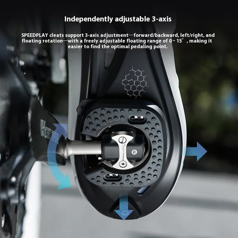 WEST BIKING YP0802142 1 Pair Road Bike Self Locking Pedals Dual Sided Lightweight Cycling Locking Pedals - Black