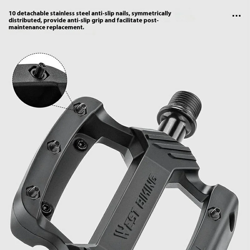 WEST BIKING YP0802143 Pedais de Bicicleta com Triplo Rolamento Antiderrapante Acessórios de Ciclismo