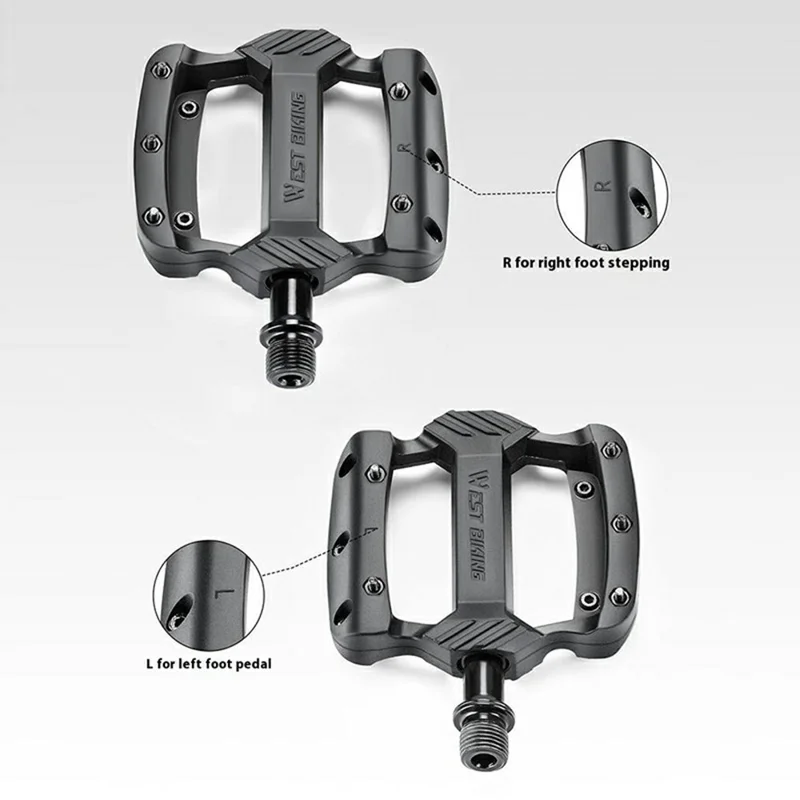 WEST BIKING YP0802143 Pedais de Bicicleta com Triplo Rolamento Antiderrapante Acessórios de Ciclismo