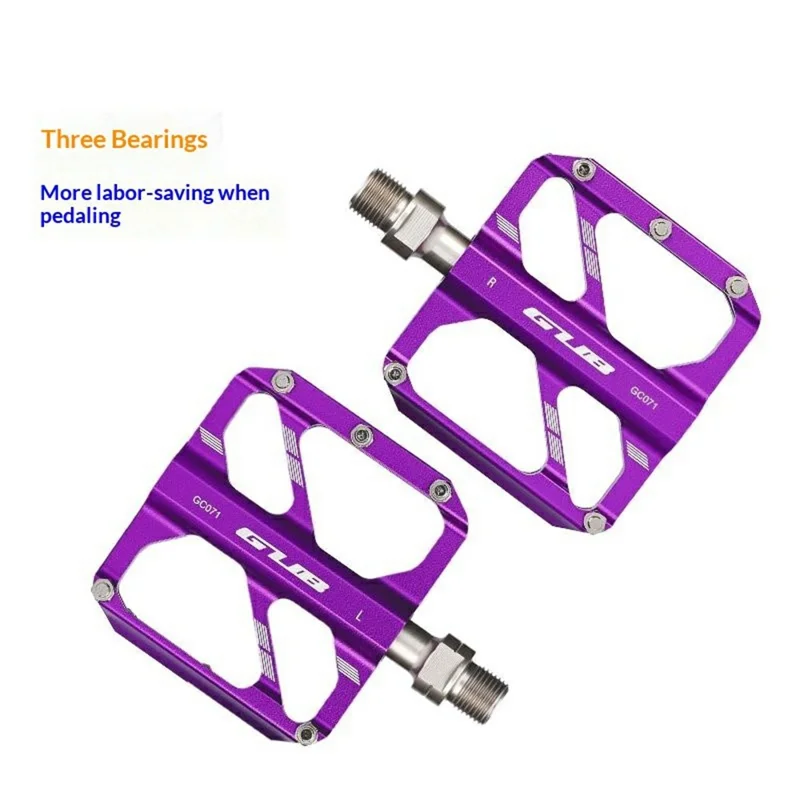 GUB GC071 GZ 1 paar pedalen van aluminiumlegering met antislip en drie lagers, inclusief inbussleutel voor mountainbike / racefiets - groen