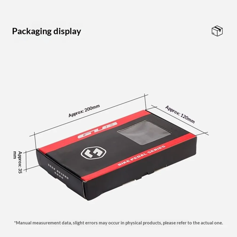 Pédales de vélo GUB GC072 avec axe en titane, composées de fibres de carbone, pour VTT/vélo de route, avec triple roulement étanche pour l'extérieur