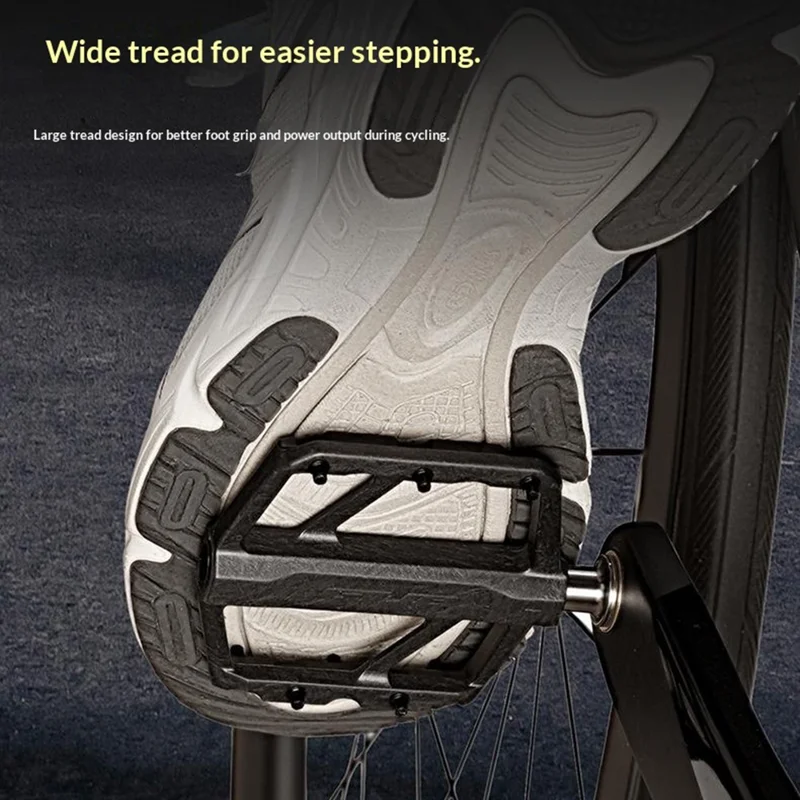 Pédales de vélo GUB GC072 avec axe en titane, composées de fibres de carbone, pour VTT/vélo de route, avec triple roulement étanche pour l'extérieur