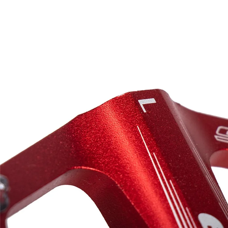 ENLEE 1 Par N16 Alea de Aluminum Pedales de Rodamiento de Cara Ancha Pedal de Bicicleta Ligera Accesorios Para Bicicletas - Rojo