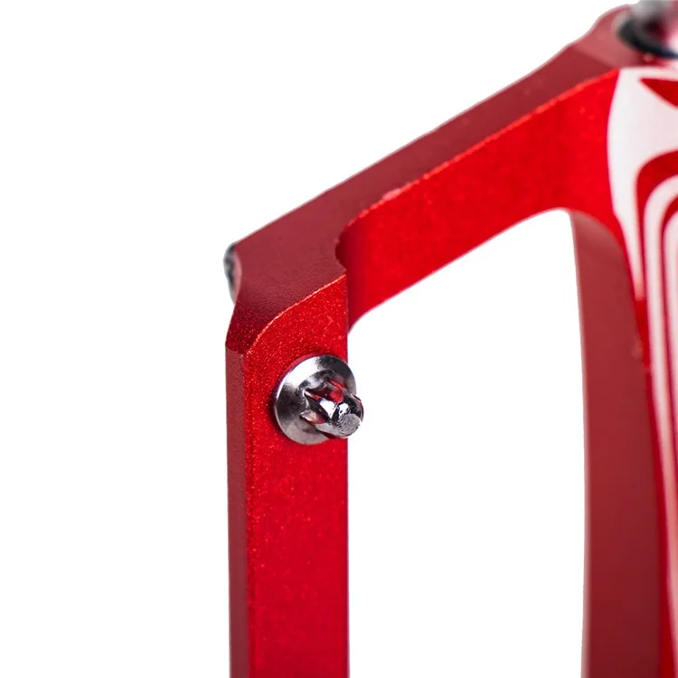 ENLEE 1 Par N16 Alea de Aluminum Pedales de Rodamiento de Cara Ancha Pedal de Bicicleta Ligera Accesorios Para Bicicletas - Rojo