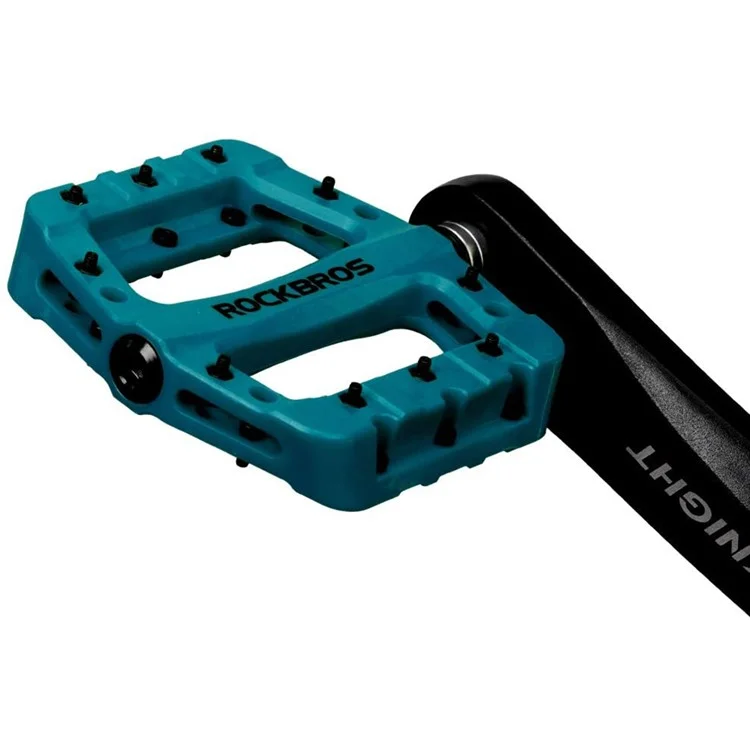 Rockbros 2017-12c MTB Pedals Mountain Bike Pedals Lightweight Nylon Bicycle Platform Piattal - Blu