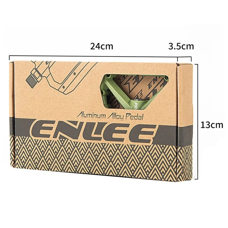 ENLEE F228-PRO Un par de cojinetes de pedal de nailon DU Eje de bicicleta Accesorios de ciclismo MTB - Verde