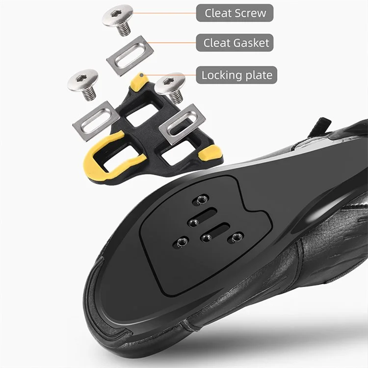 WEST BIKING YP0802116 1 Pair Chrome Molybdenum Steel Self-locking Bicycle Pedals with SPD Cleats