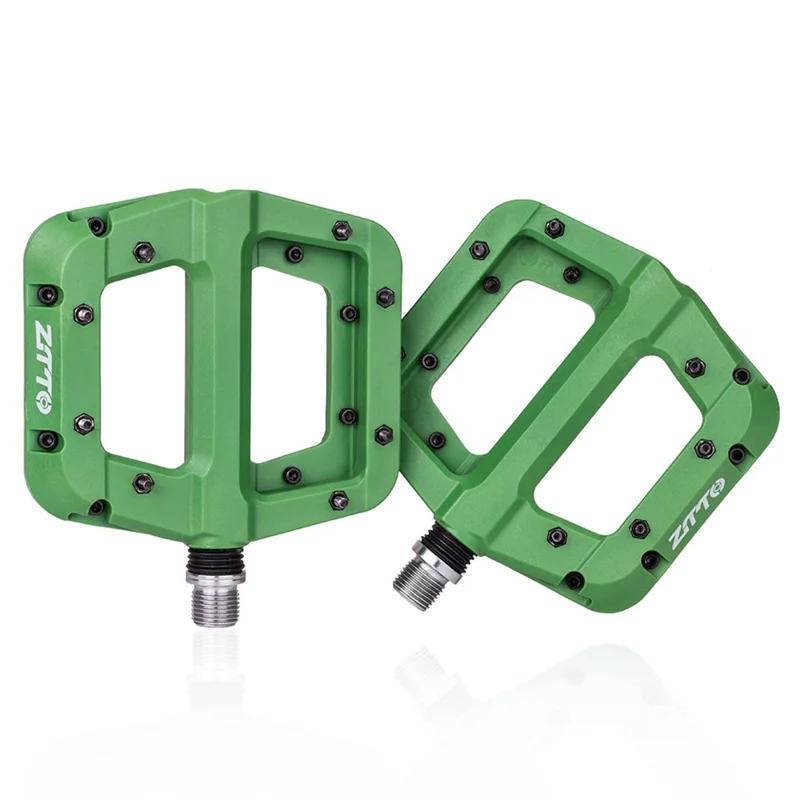 ZTTO NLJT Mountain Bike Nylon Pedals Anti-Skid Lightweight Bicycle Pedals - Green