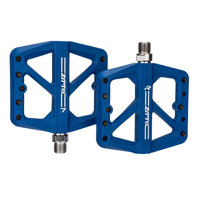 ZTTO M906 Bicycle Pedals with Bearings, Mountain Bike Nylon Pedals - Blue