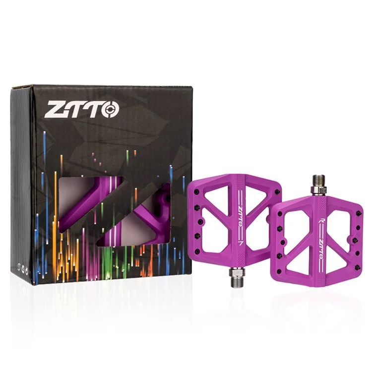 ZTTO M906 Bicycle Pedals with Bearings, Mountain Bike Nylon Pedals - Blue