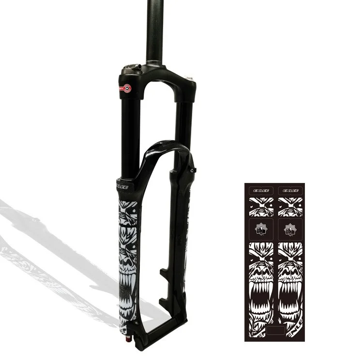 ENLEE CT013D Stylische Bergstraßen-Mountainbike-Vorderradgabel-Aufklebersatz Wasserdichte Fahrrad-Gabelschutzaufkleber 