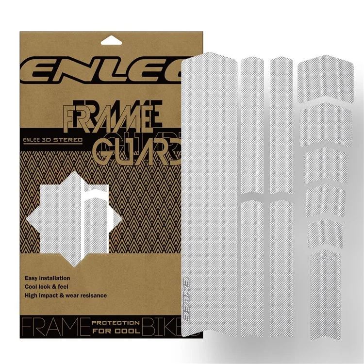 ENLEE 6161313 1 Set Bike Frame Protection Stickers Waterproof Bicycle Frame Guard Decals - Transparent