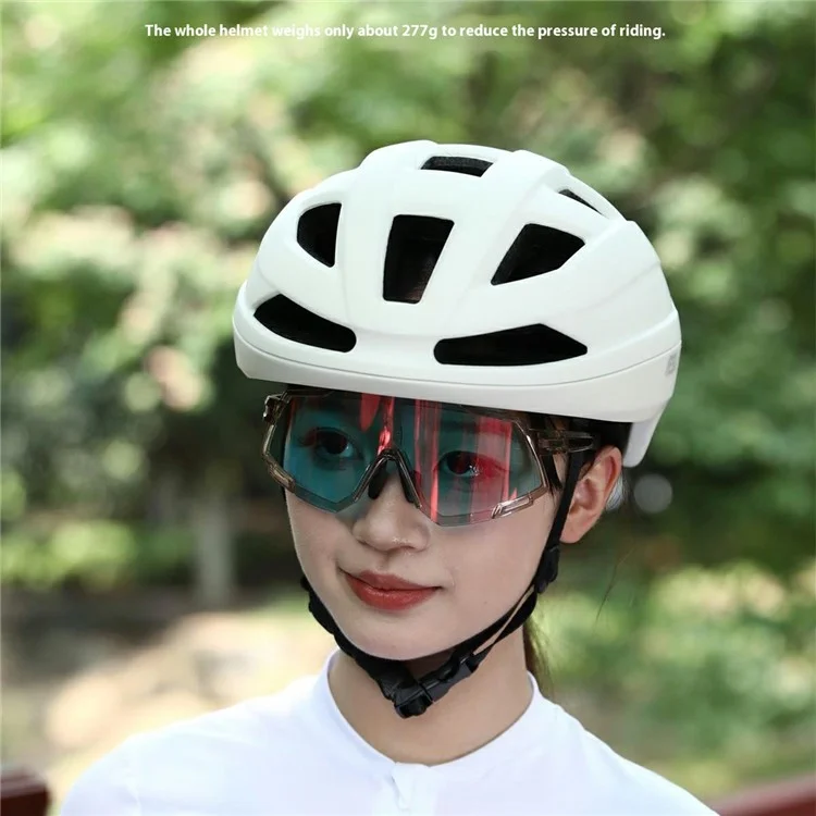 ESLNF GH-40 Fahrrad-Rollschuh-Helm Kopfschutz PC+EPS atmungsaktiver Fahrradhelm - Weiß M