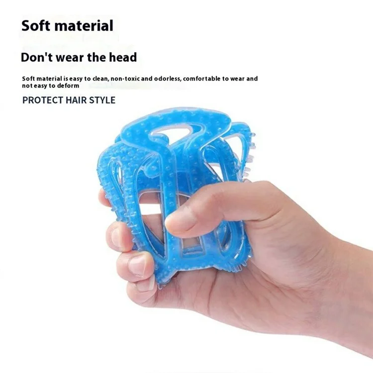 XKGJ Helmet Liner Pad Flexible Silicone Head Protection Cushion for Motorcycle Cycling Helmets - Blue