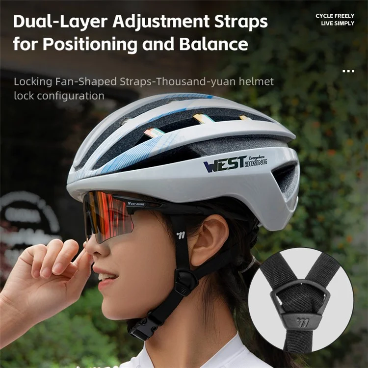WEST BIKING YP0708125 Outdoor Fahrradhelm mit 26 Belüftungslöchern MTB Sicherheitshelm - Stil A