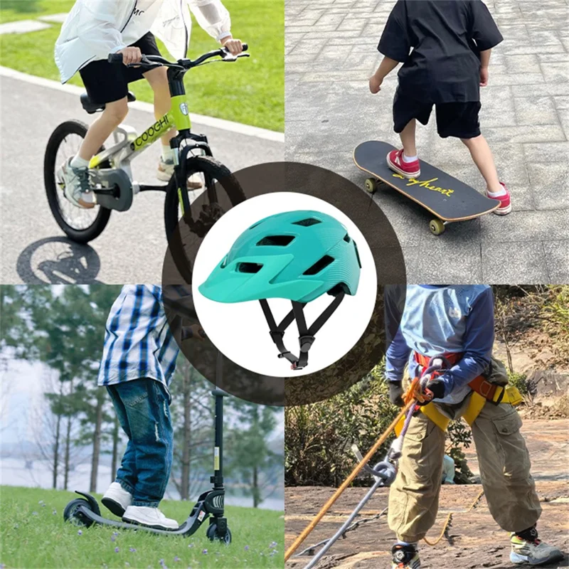 Casco con Pantalla LED Infantil - Ligero y Transpirable para Patinaje / Bicicleta de Equilibrio / Ciclismo - Azul