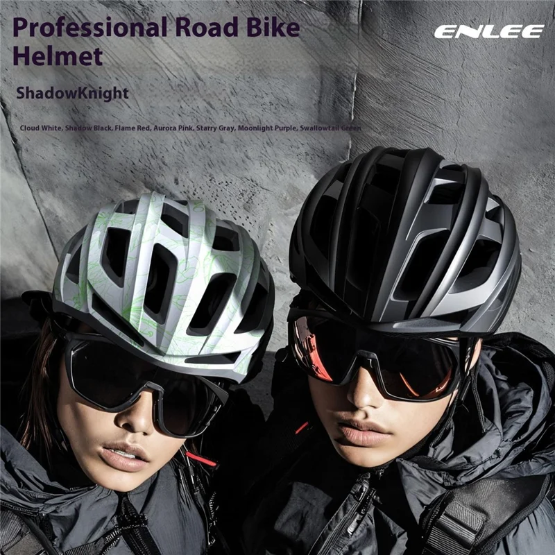 Casque de vélo de route ENLEE RS-997 Absorption des chocs Doublure en mousse EPS Casquette de sécurité professionnelle - Rose Aurore / M