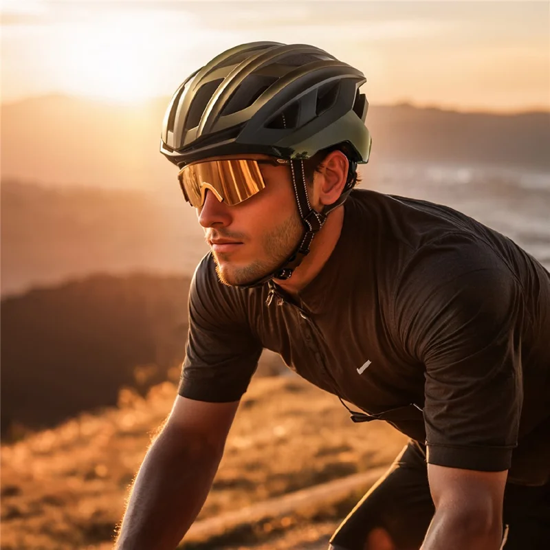 Casque de vélo de route ENLEE RS-997 Absorption des chocs Doublure en mousse EPS Casquette de sécurité professionnelle - Rose Aurore / M