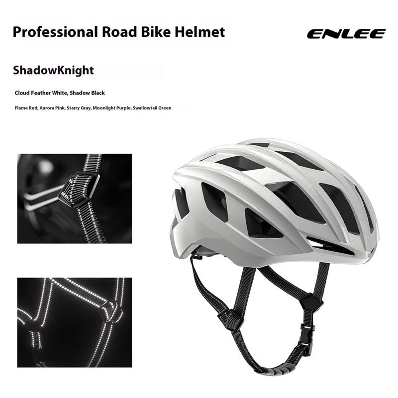 Casque de vélo de route ENLEE RS-997 Absorption des chocs Doublure en mousse EPS Casquette de sécurité professionnelle - Rose Aurore / M