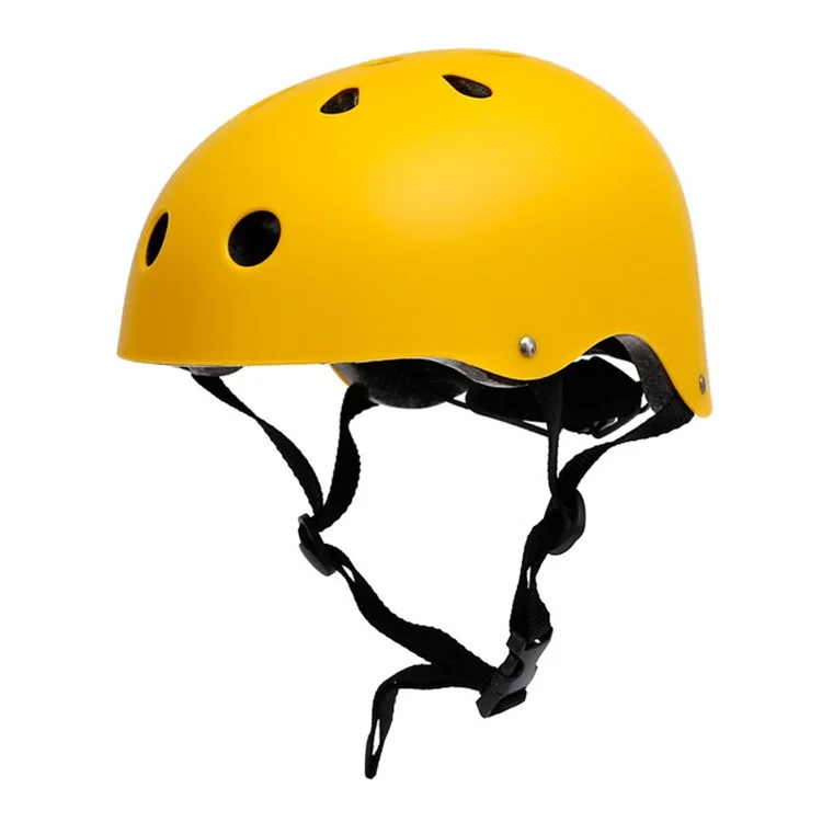 331-3 Einstellbarer Skateboard-Helm Für Erwachsene Kinder-Head Protector Sportsicherheitshelm - Gelb / L.