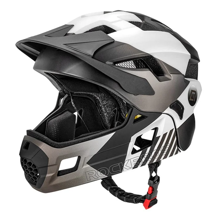 ROCKBROS TS-61 Kids Shock Absorption Bicycle Helmet Breathable Bike Balance Car Head Protection Helmet - Black/Titanium S
