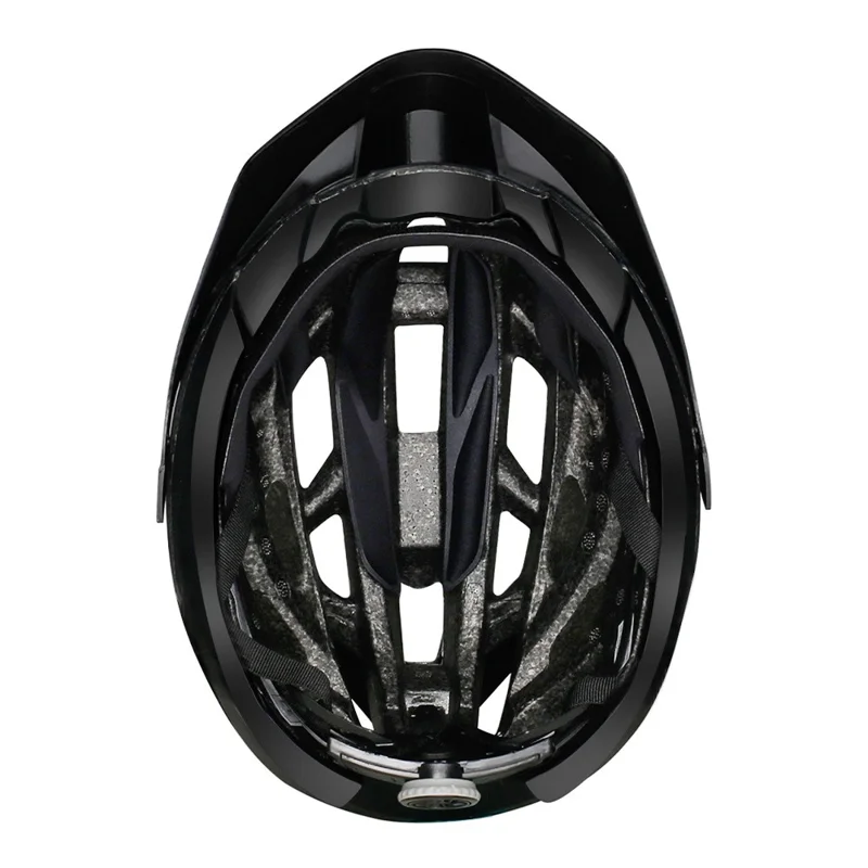 CAIRBULL CB-12 Mountain Road Bicycle Helmet PC+EPS Road Cycling Helmet with Detachable Visor - Black / Size L