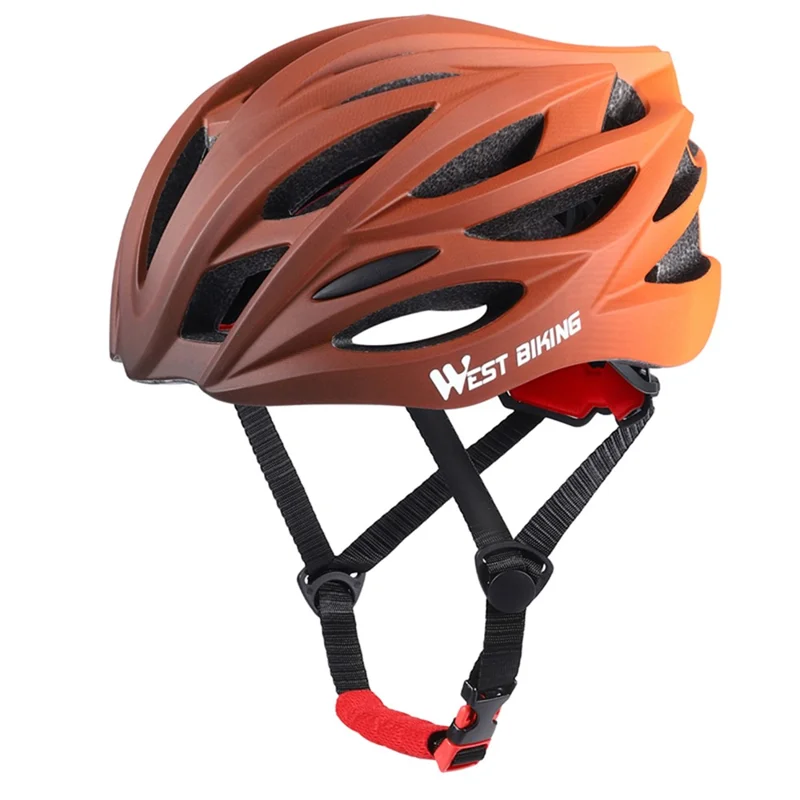 WEST BIKING YP0708116 Gradient Cycling Helmet Head Protection PC+EPS Breathable Bike Helmet - Orange