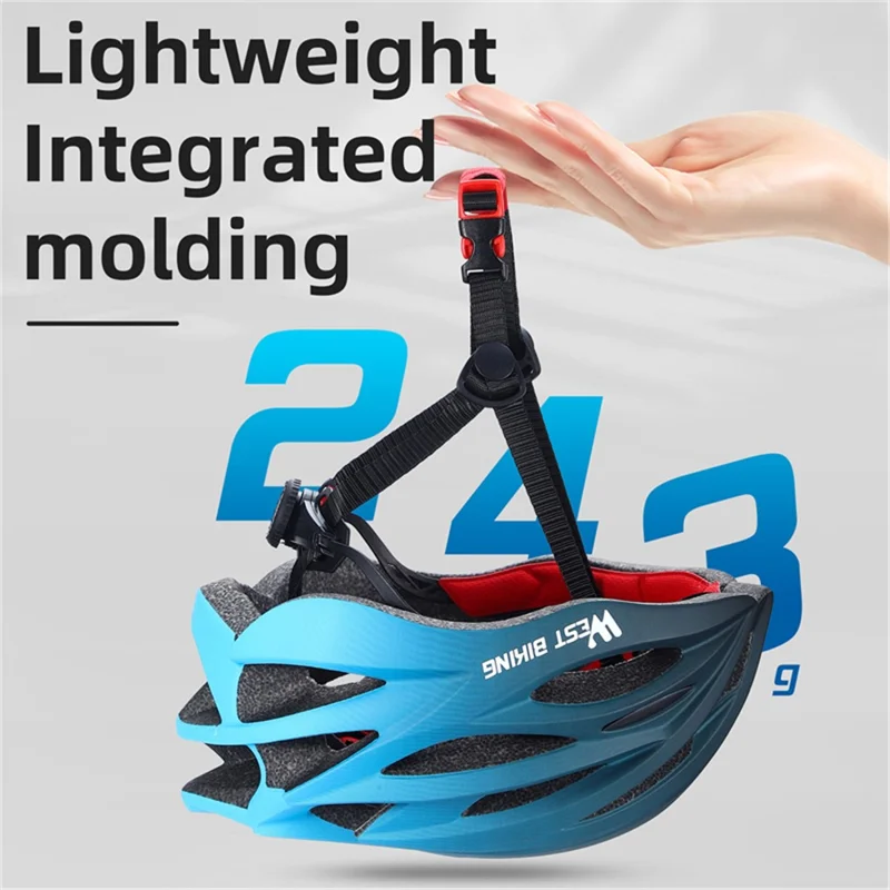 WEST BIKING YP0708116 Gradient Cycling Helmet Head Protection PC+EPS Breathable Bike Helmet - Orange