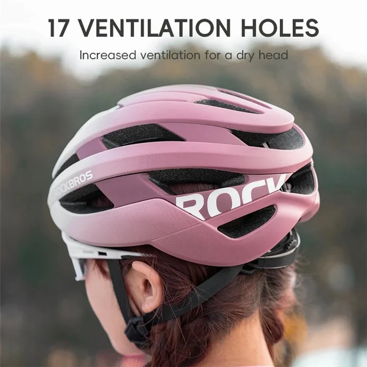 ROCKBROS LK-12 Shock-Absorbed PC+EPS Helmet Cycling Head Protection Helmet (CE) - Matte / Green