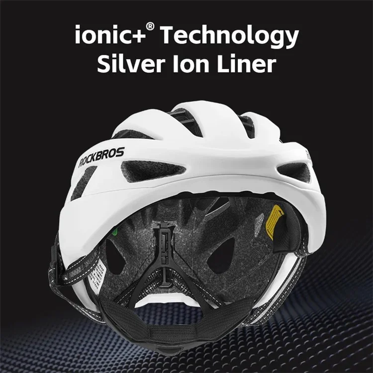 ROCKBROS LK-11 Anquetil Cycling Helmet Head Protection PC+EPS Shock-Absorbed Helmet (CE) - Glossy / Grey
