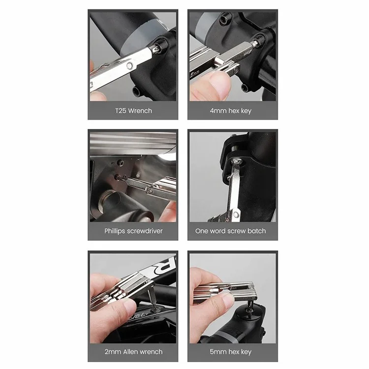 BENGGUO BG-9897 MTB Bike Repair Kits 8 In 1 Multi-Function Bike Tools Faltbarer Wartungsschlüssel