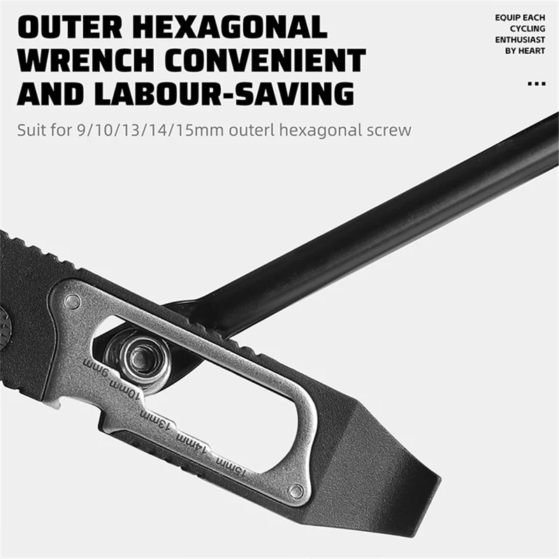 WEST BIKING YP0719393 2Pcs Bicycle Tire Crowbar Hex Wrench Multifunctional Bike Repair Tool