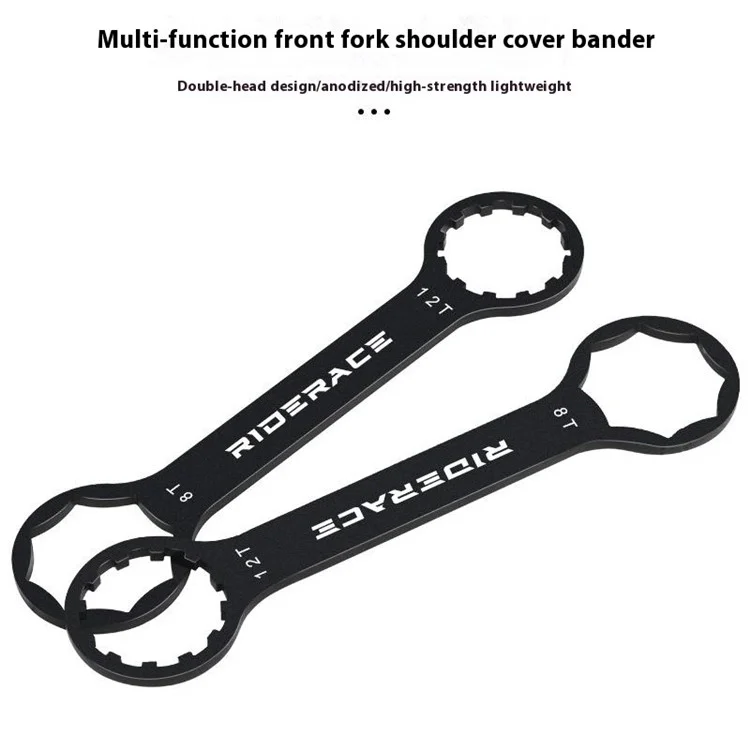 RIDERACE RR9520BK Bicycle Front Fork Removal  Wrench XCM XCR Suspension Cap Remover Bike Repair Tool
