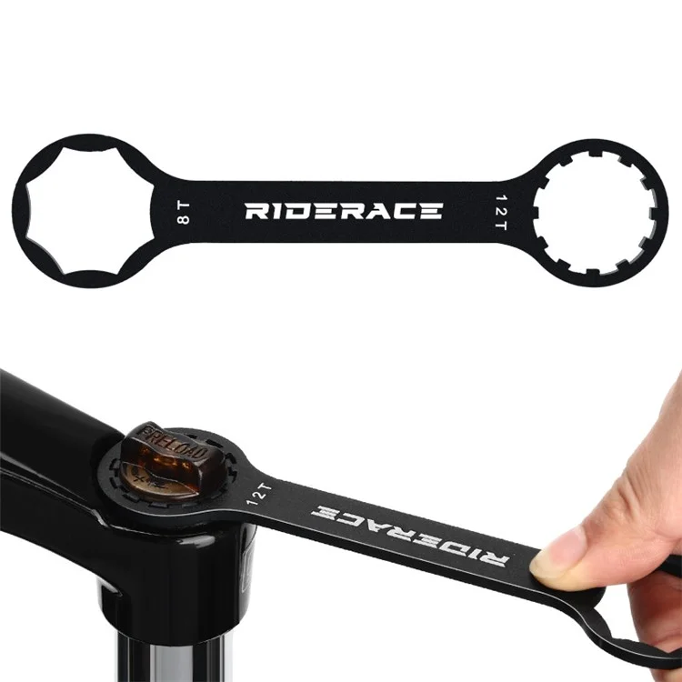 RIDERACE RR9520BK Bicycle Front Fork Removal  Wrench XCM XCR Suspension Cap Remover Bike Repair Tool