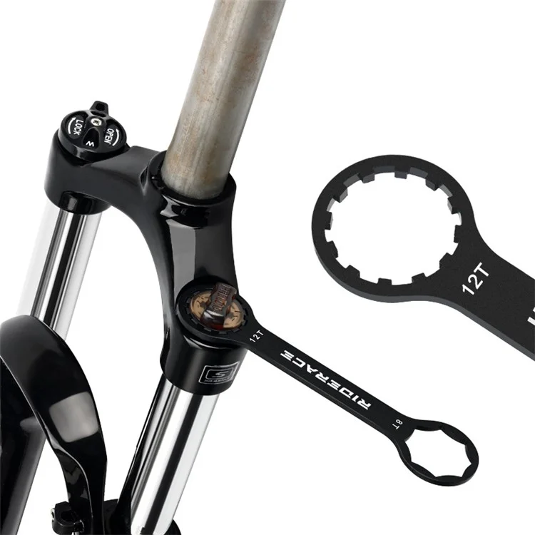 RIDERACE RR9520BK Bicycle Front Fork Removal  Wrench XCM XCR Suspension Cap Remover Bike Repair Tool