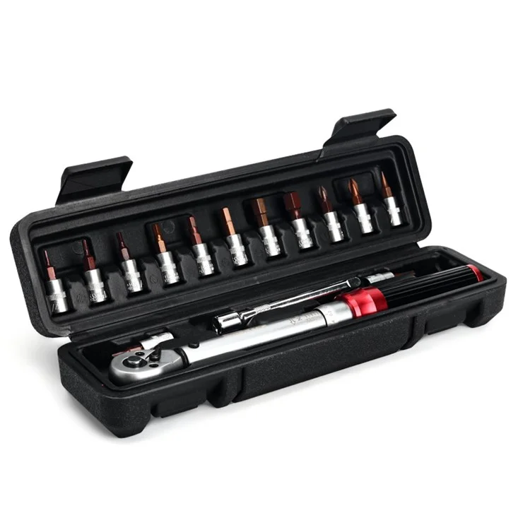 Riderace RR9512 1 / 4 Pouces de Conduite Cliquez Sur Torque Tirque Set Bike 2-24nm Kit de Serre de Couple Préréglable Réglable