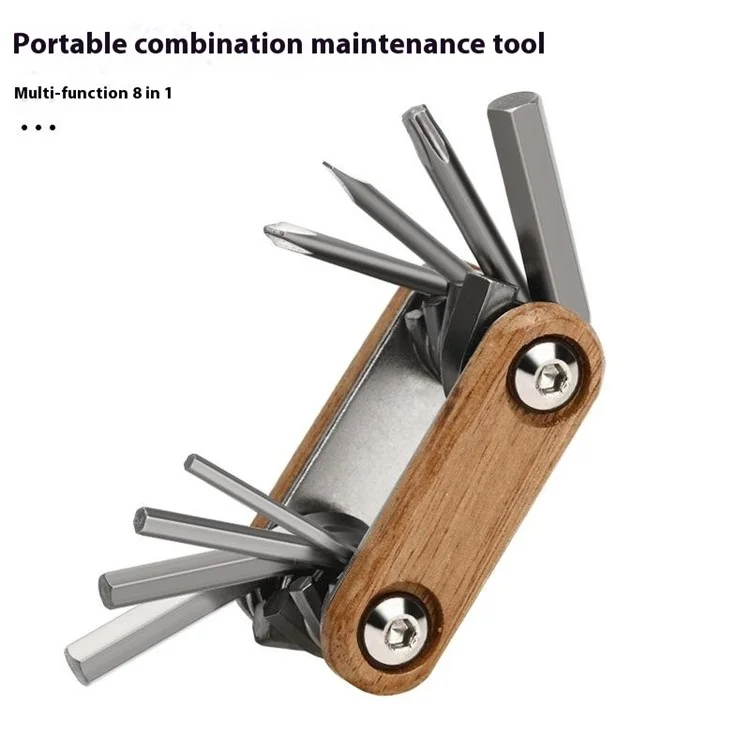 RIDERACE RR9462 Kit Per Utensili Per Biciclette 8 in 1 Bici Multitool Mountain Bike Repair Strumenti