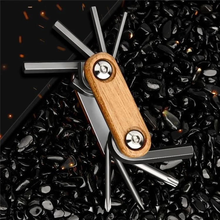 RIDERACE RR9462 Kit Per Utensili Per Biciclette 8 in 1 Bici Multitool Mountain Bike Repair Strumenti