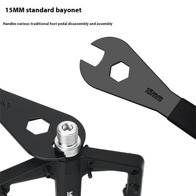 RIDERACE RR9511 15mm Single Opening Hub Wrench Bike Pedal Maintenance Tool