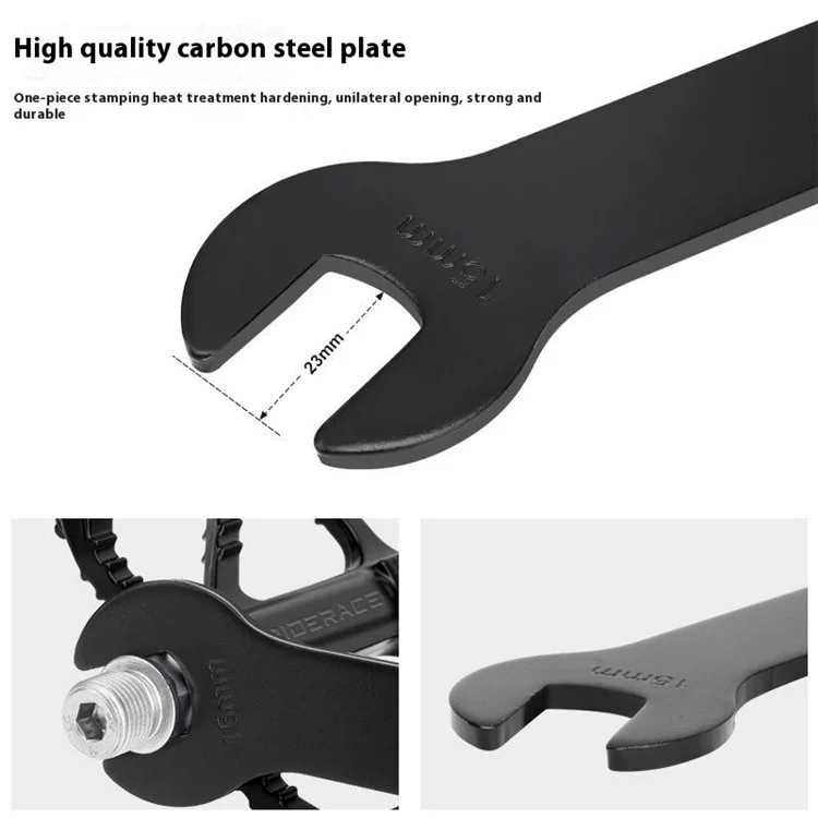 RIDERACE RR9395 High Carbon Steel Bike Pedal Removal Wrench Bicycle Repair Tool