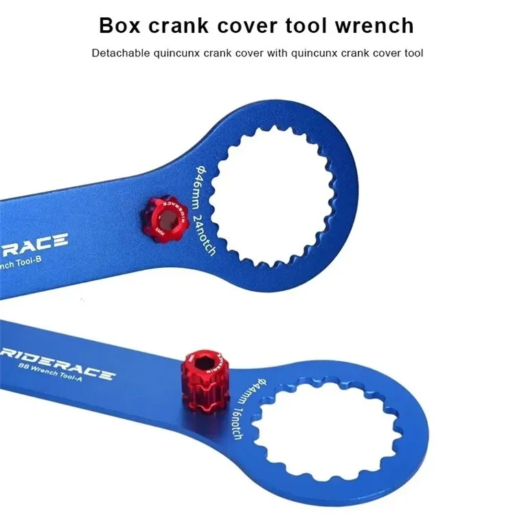 RIDERACE RR9353 Bicycle Bottom Brackets Wrench Aluminum Alloy Bike Install Repair Tool - Style A / TL-FC25