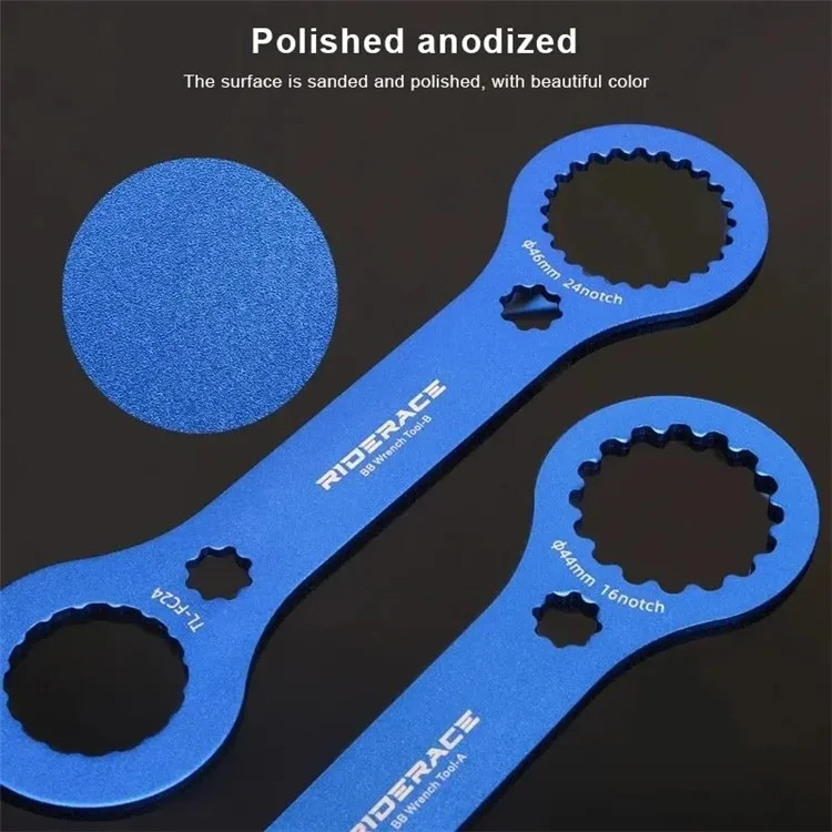 RIDERACE RR9353 Bicycle Bottom Brackets Wrench Aluminum Alloy Bike Install Repair Tool - Style A / TL-FC25