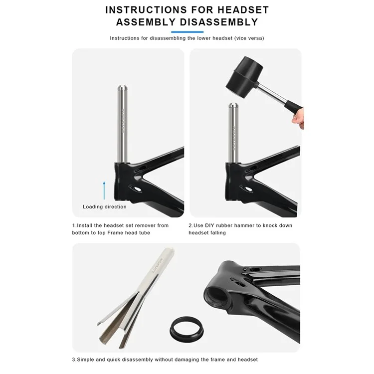 RIDERACE RR9389 Bicycle Headset Cup Remover Tool