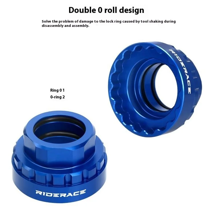 RIDERACE RR9363 Direct Mount Bicycle 12 Speed Chainring Lockring Adapter for Shimano XTR M9100 / Deore XT M8100 / SLX M7100