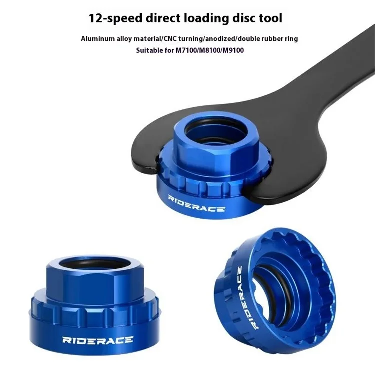 RIDERACE RR9363 Direct Mount Bicycle 12 Speed Chainring Lockring Adapter for Shimano XTR M9100 / Deore XT M8100 / SLX M7100
